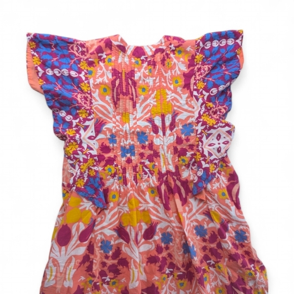 Maeve Pink and Purple Flutter Sleeve Sundress - Picture 12 of 16